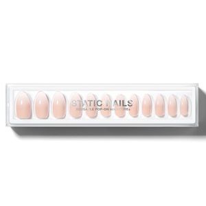 NIB Static Nails MADEMOISELLE ALMOND
Reusable Pop-On Manicure Nail Kit